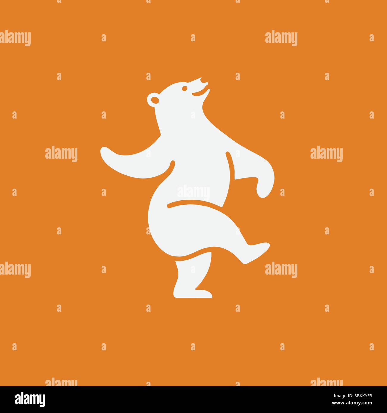 Dancing Bears Vector Dancing bear logo vector design hi-res stock photography and images - Alamy