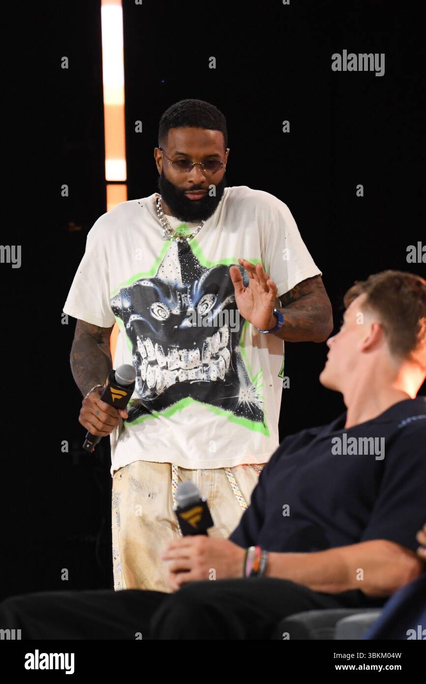 Odell Beckham Jr. attends day 2 of the 2025 Fanatics Fest NYC held at