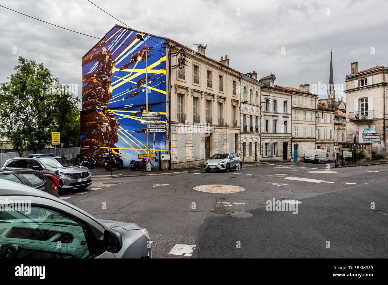 Angoulême is recognized as a UNESCO Creative City in the category of literature since 2019. Rempart de l'Est, Angoulême, Nouvelle-Aquitaine, France Stock Photo