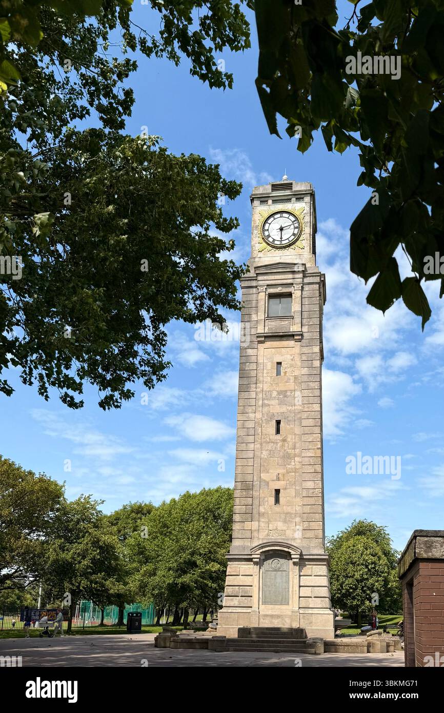 Cocker clock tower in stanley hi-res stock photography and images - Alamy