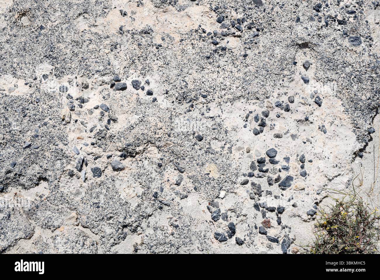 Volcanic breccia. This photo was taken in Elafonissi, Crete, Greece ...