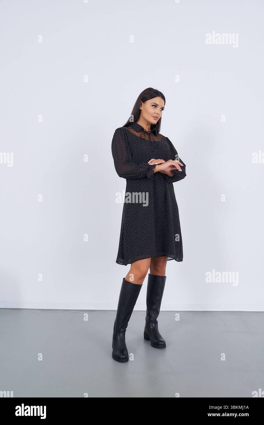 Lace knee high boots hi-res stock photography and images - Alamy