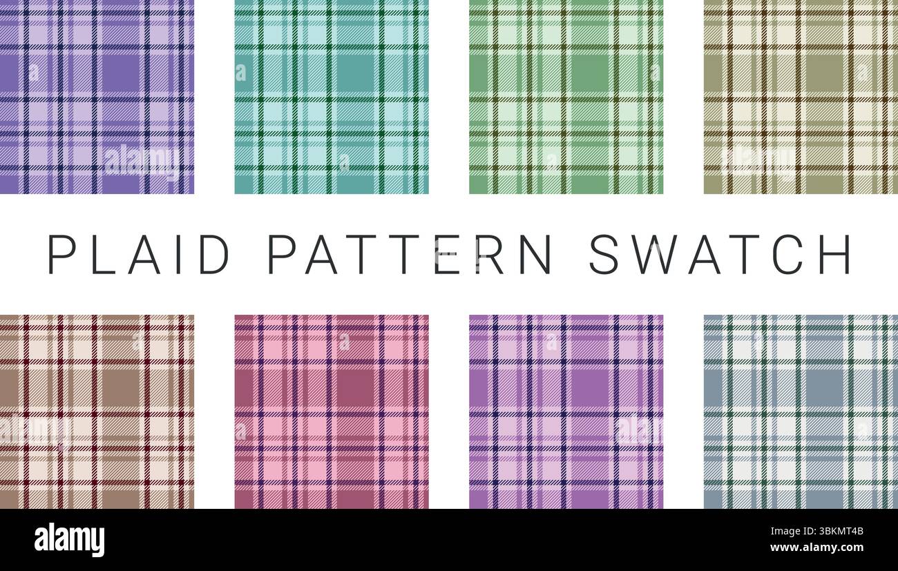 Seamless Tartan pattern with stripes vector illustration. Stock Vector