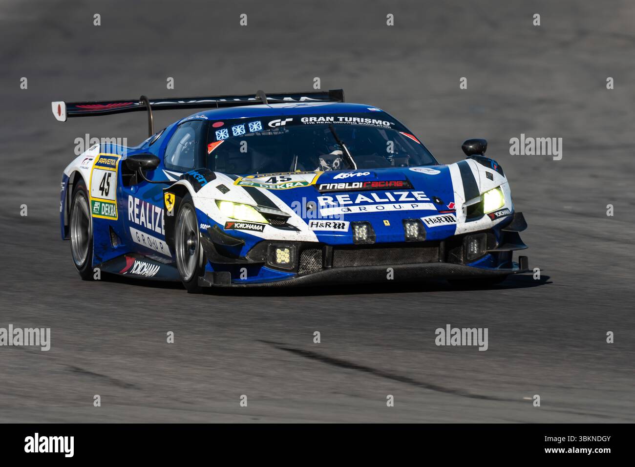 22 June 2024, Rhineland-Palatinate, Nürburg: The Ferrari 296 GT3 from ...