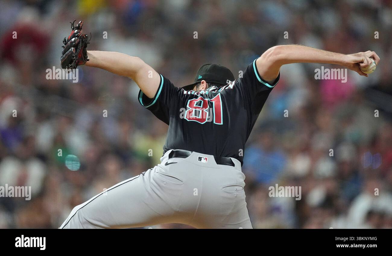 Arizona Diamondbacks relief pitcher Ryan Thompson (81) in the seventh ...