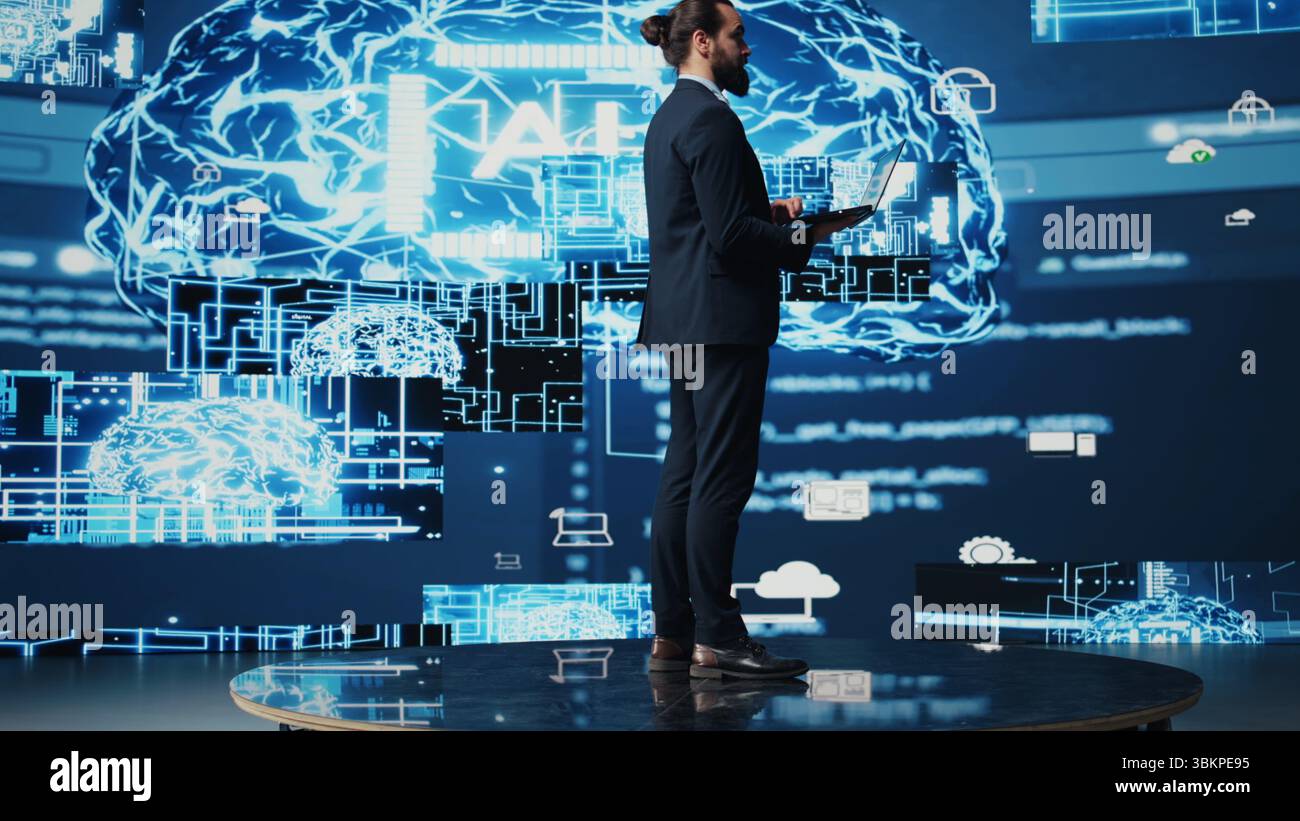 Mind surrounded by data hi-res stock photography and images - Alamy