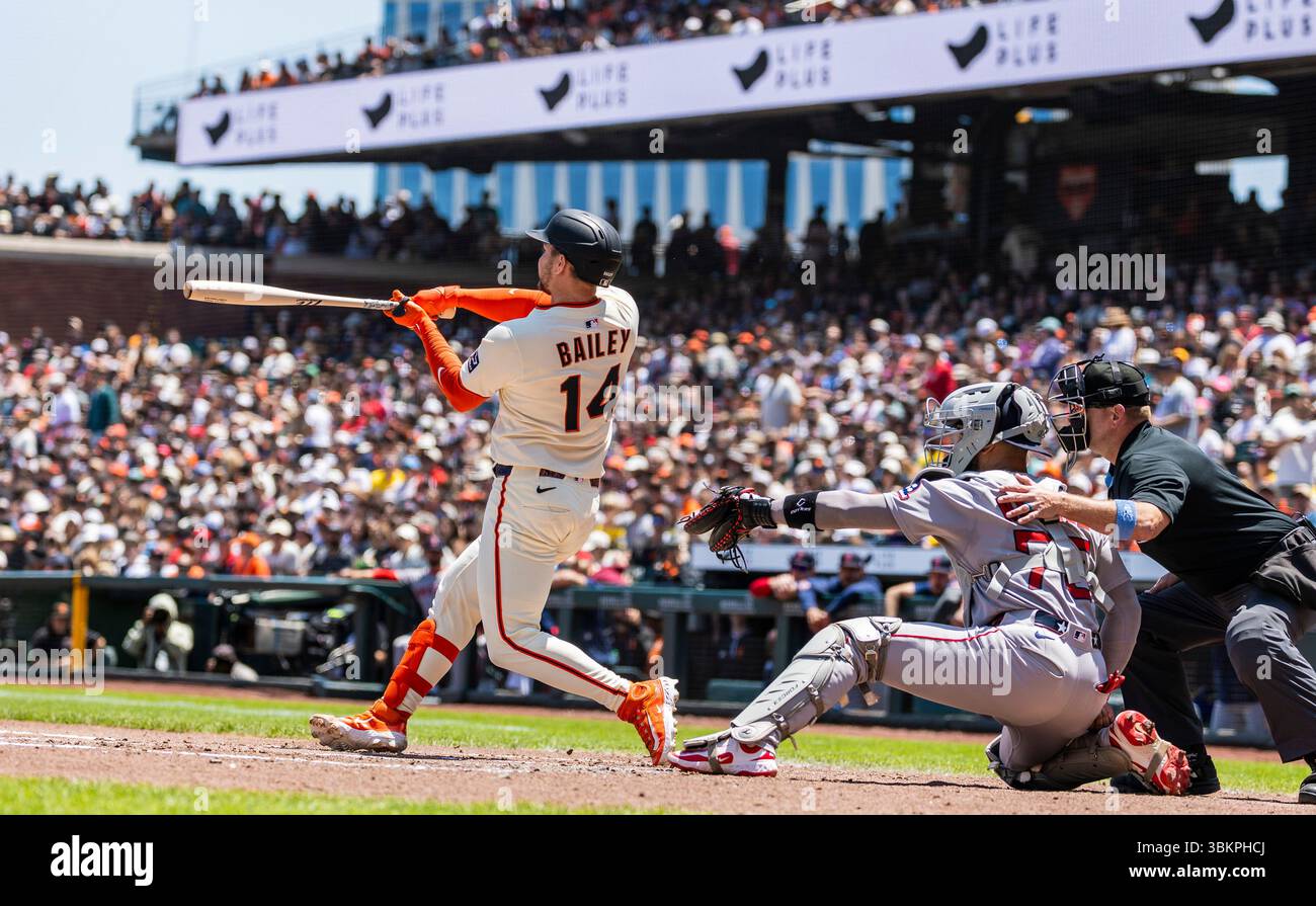June 22 2025 San Francisco CA, U.S.A. San Francisco catcher Patrick ...