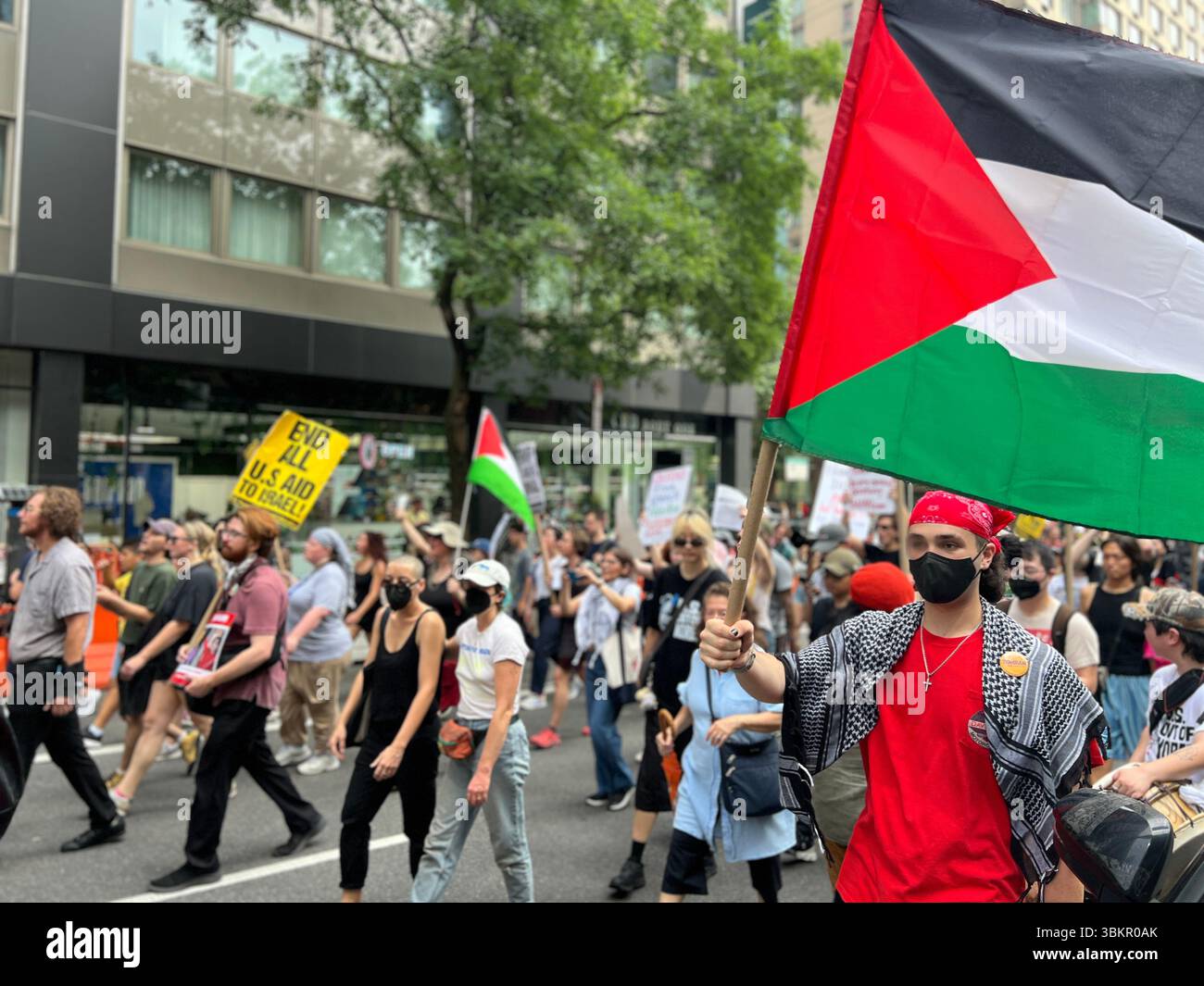 Aggressive Protesters New York, United States. 22th June, 2025. A diverse group of anti-war ...