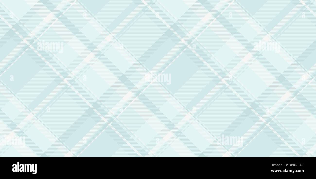 Soft, cooltoned plaid background. Translucent intersecting lines create a calming, modern feel. Ideal for backgrounds, textures, or subtle design elem Stock Vector