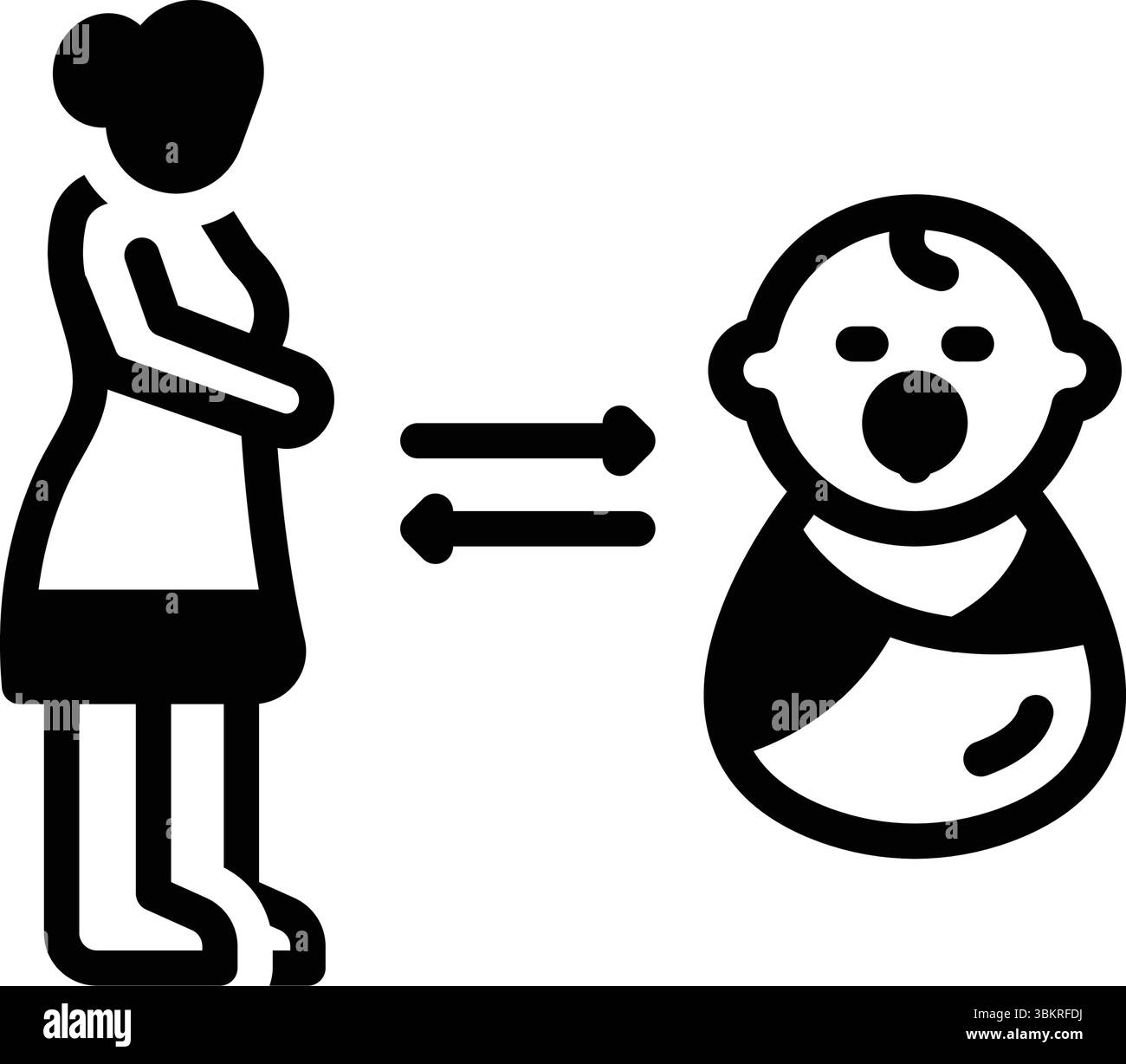 Parent parenting mothering Stock Vector Images - Alamy