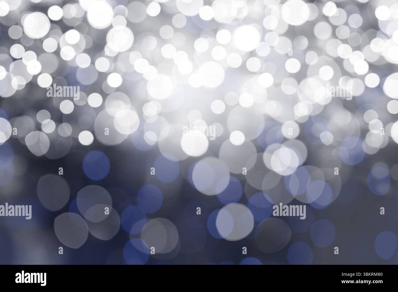Defocused circular light spots pattern is forming abstract bokeh in flat style, clear background Stock Photo