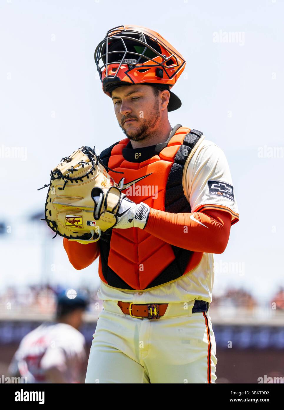 June 22 2025 San Francisco CA, U.S.A. San Francisco catcher Patrick ...