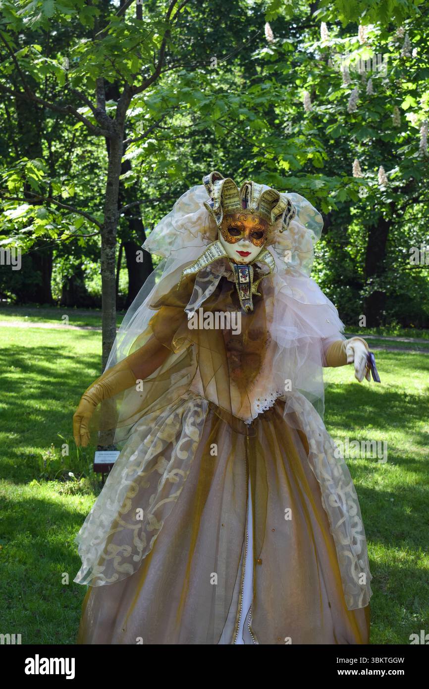 Mask masquerade woman gold hi-res stock photography and images - Alamy