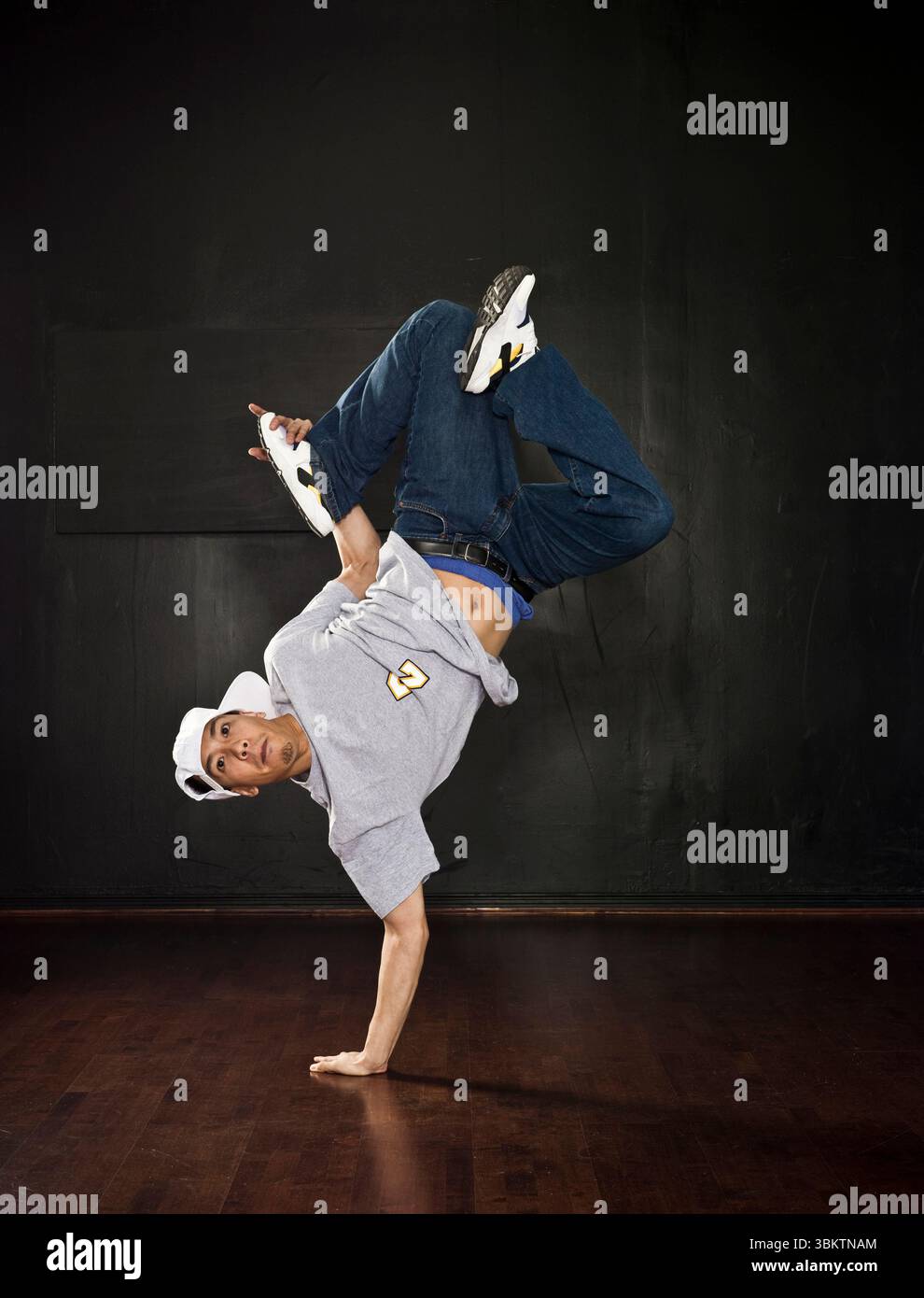 Male breakdancer Stock Photo