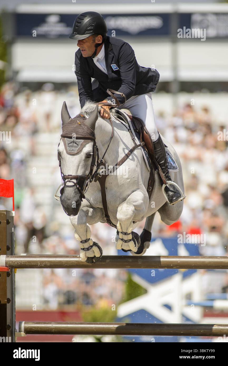 Philippe ROZIER (France) riding Le Coultre de Muze during the 2025 ...