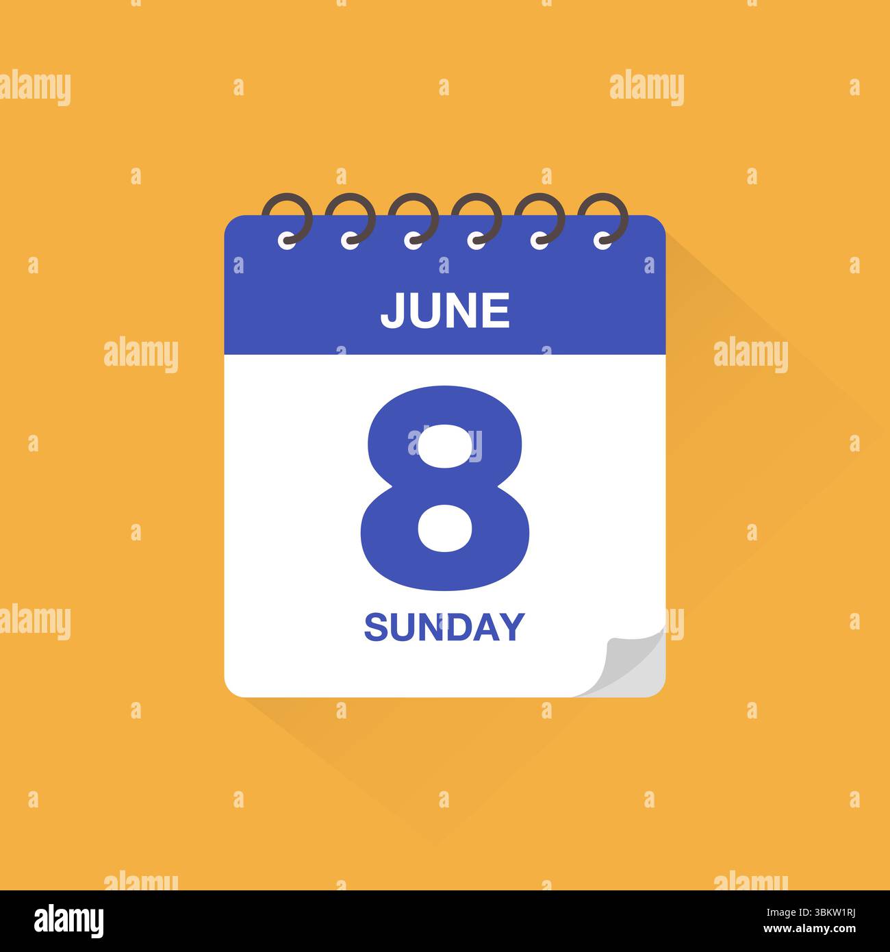 Calendar june 8 Stock Vector Images - Alamy