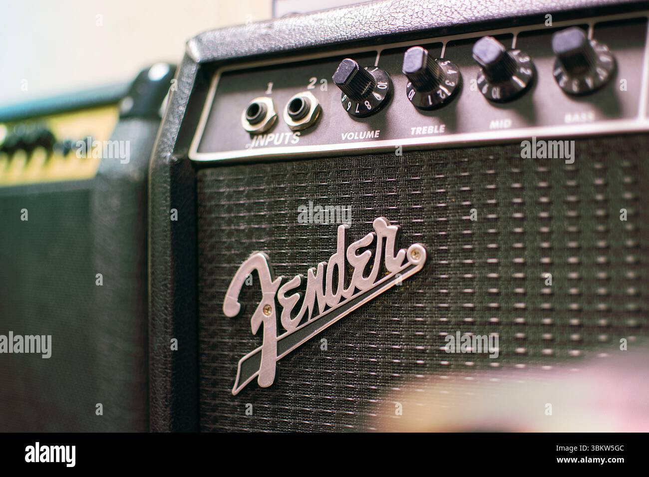 Fender stage guitar amplifier. Stock Photo