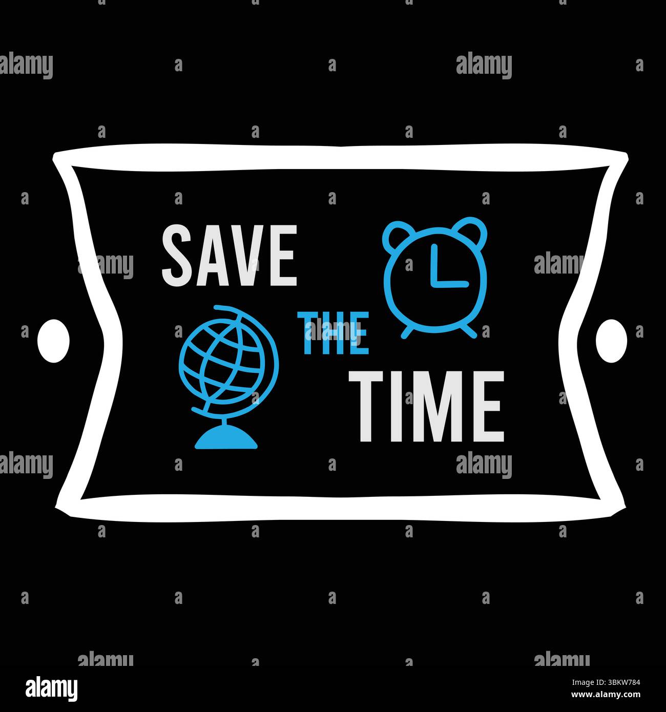 Save the time Stock Vector