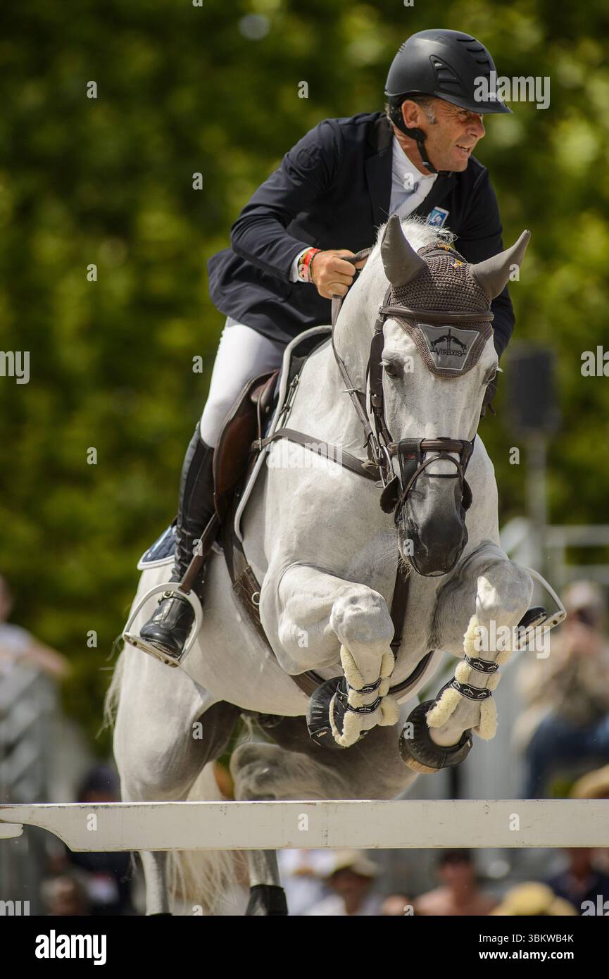 Philippe ROZIER (France) riding Le Coultre de Muze during the 2025 ...