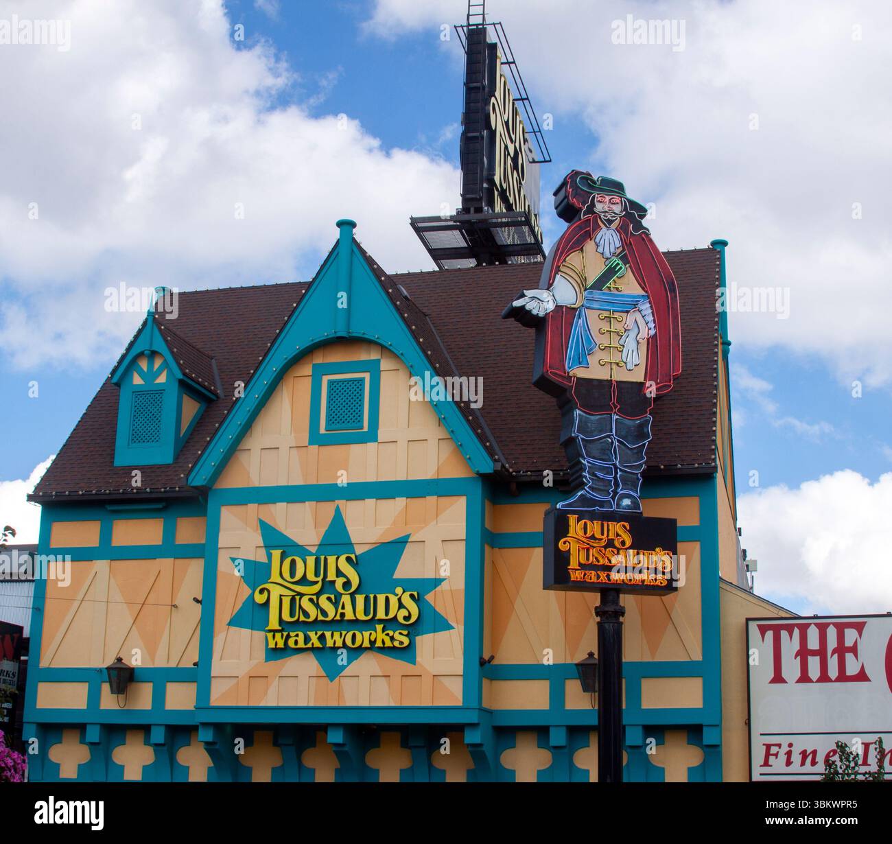 Louis Tussaud’s Wax Museum in Niagara Falls, Ontario—home to celebrity lookalikes, eerie figures, and offbeat photo ops. Stock Photo