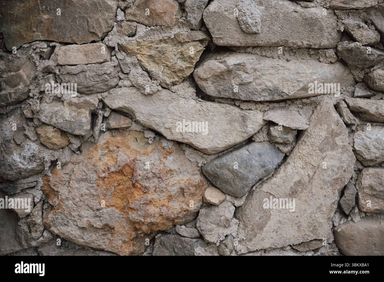Texture of a massive Greek stone with various shades in Crete Stock ...