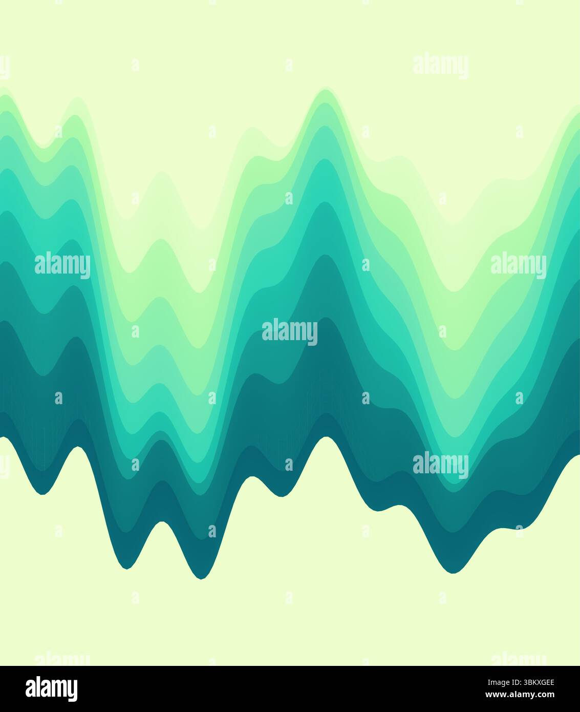 Abstract waveform background. 3d technology style. Vector illustration with sound waves. Stock Vector