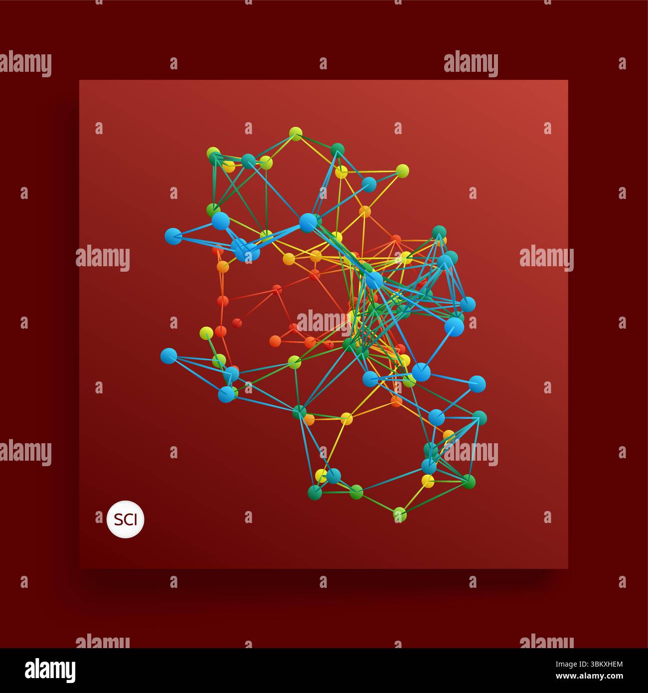 3d render atomic particle Stock Vector Images - Alamy