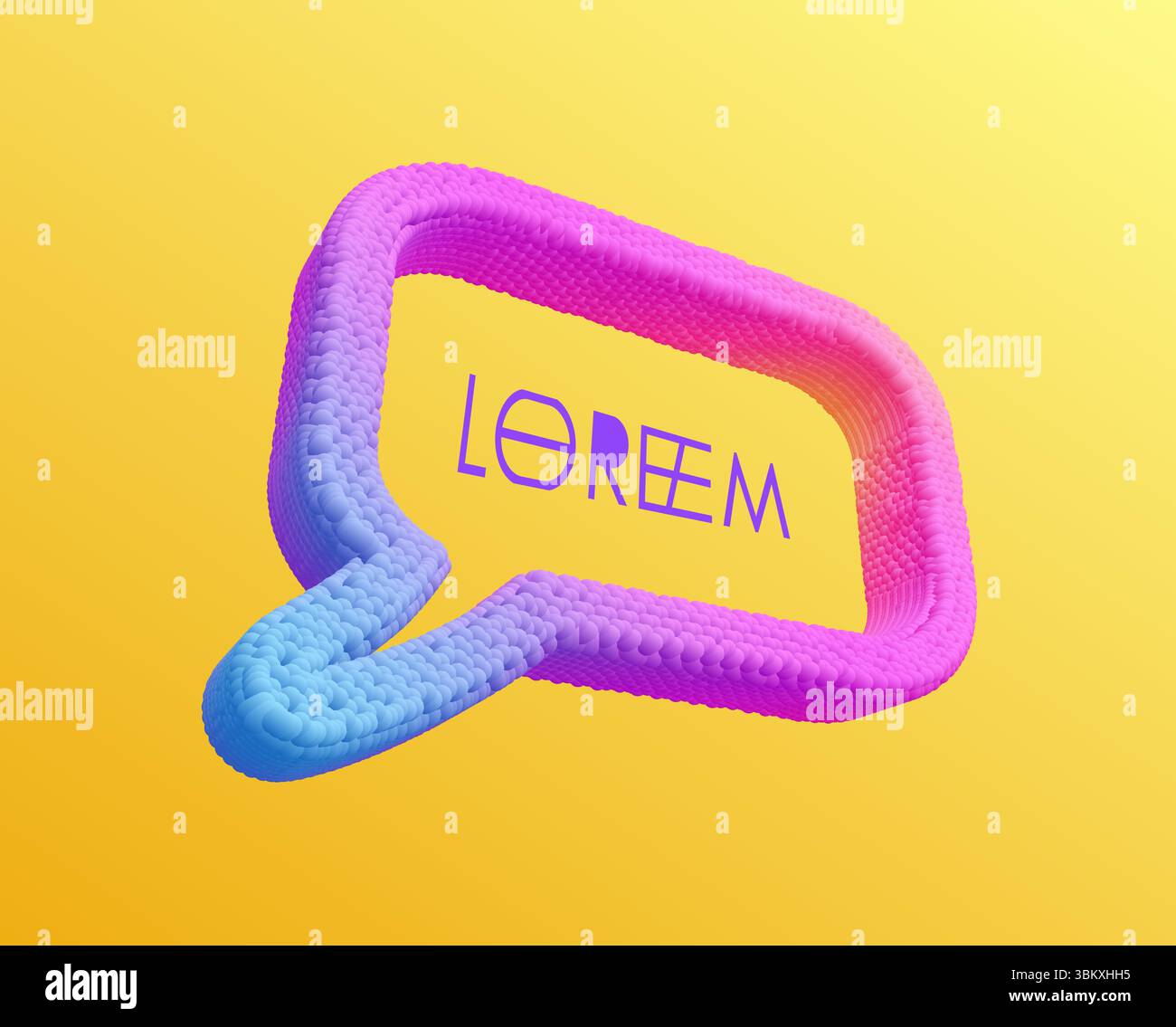 Speech icon. Design element. 3d vector illustration. Stock Vector