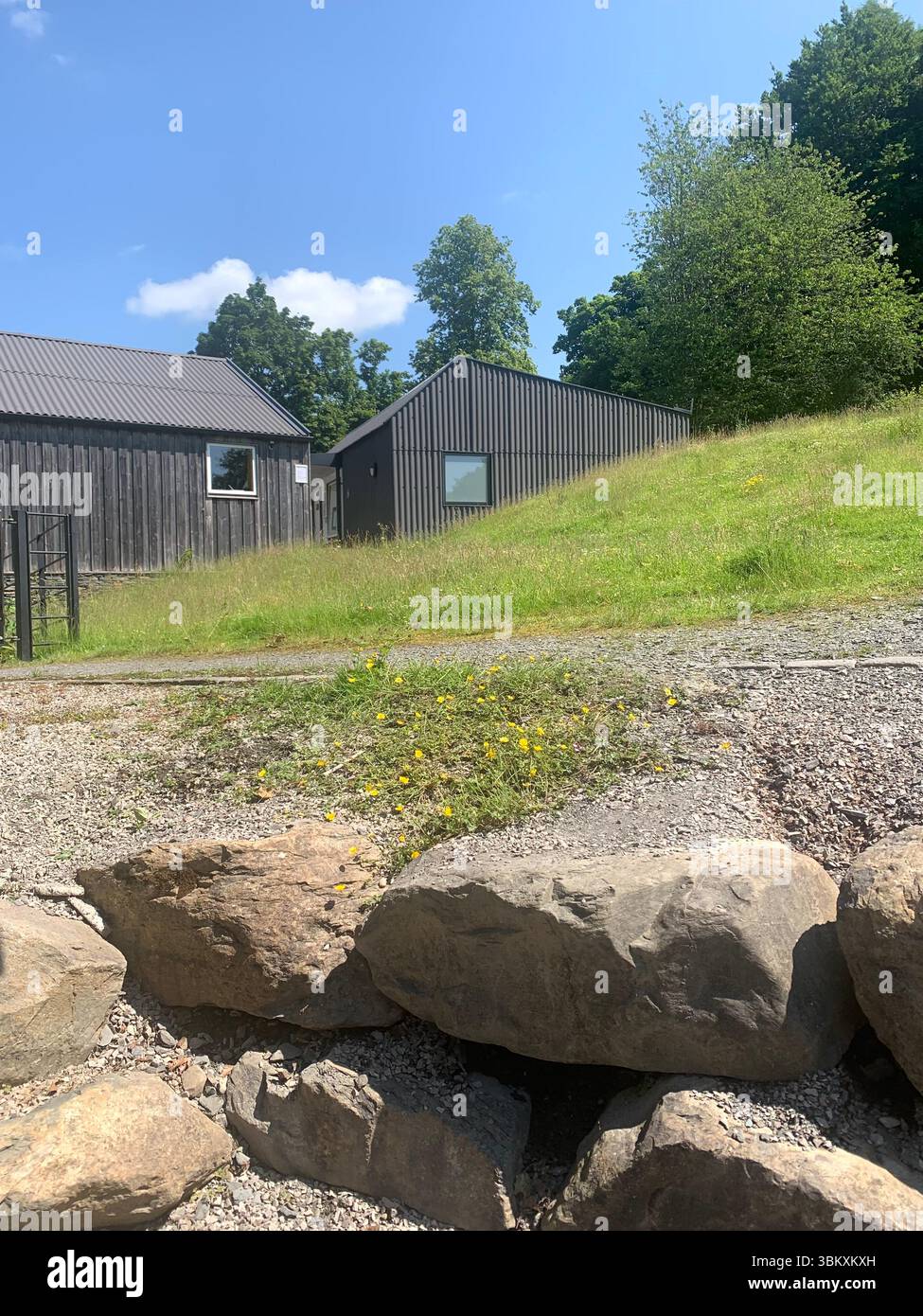 Ulverston Newby Bridge Lakeside lake district Swan Hotel  River Leven Lake Windermere Ambleside water lake sports sport boats boat Cumbria people UK - Smartphone Captured Stock Image