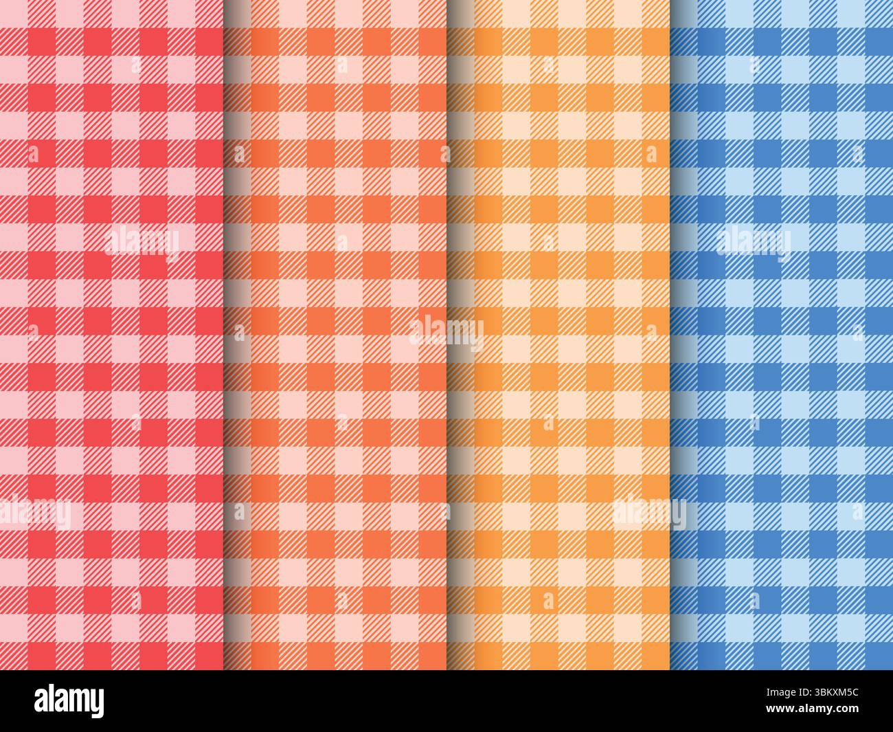 Seamless Tartan pattern with stripes vector illustration. Stock Vector