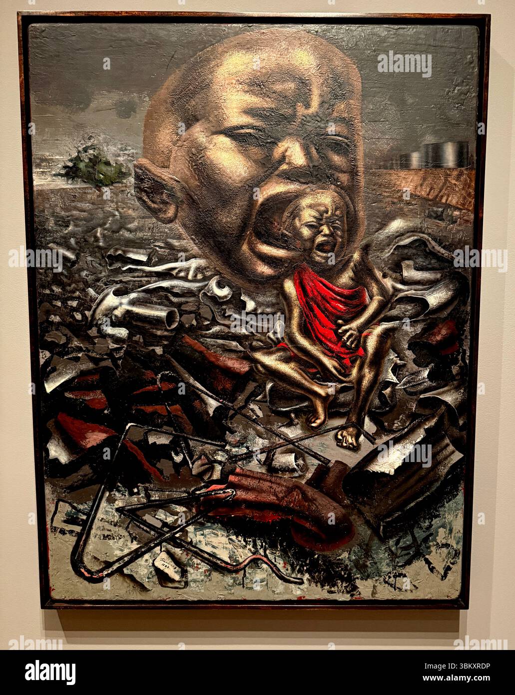 David Alfaro Siqueiros: "Echo of a Scream, 1937, Enamel on wood. Museum ...