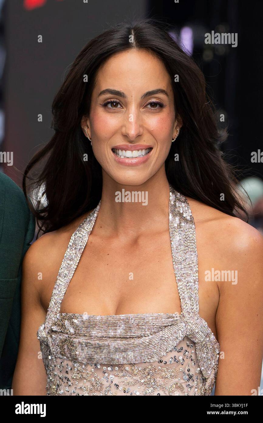 Ines de Ramon poses for photographers upon arrival at the premiere of