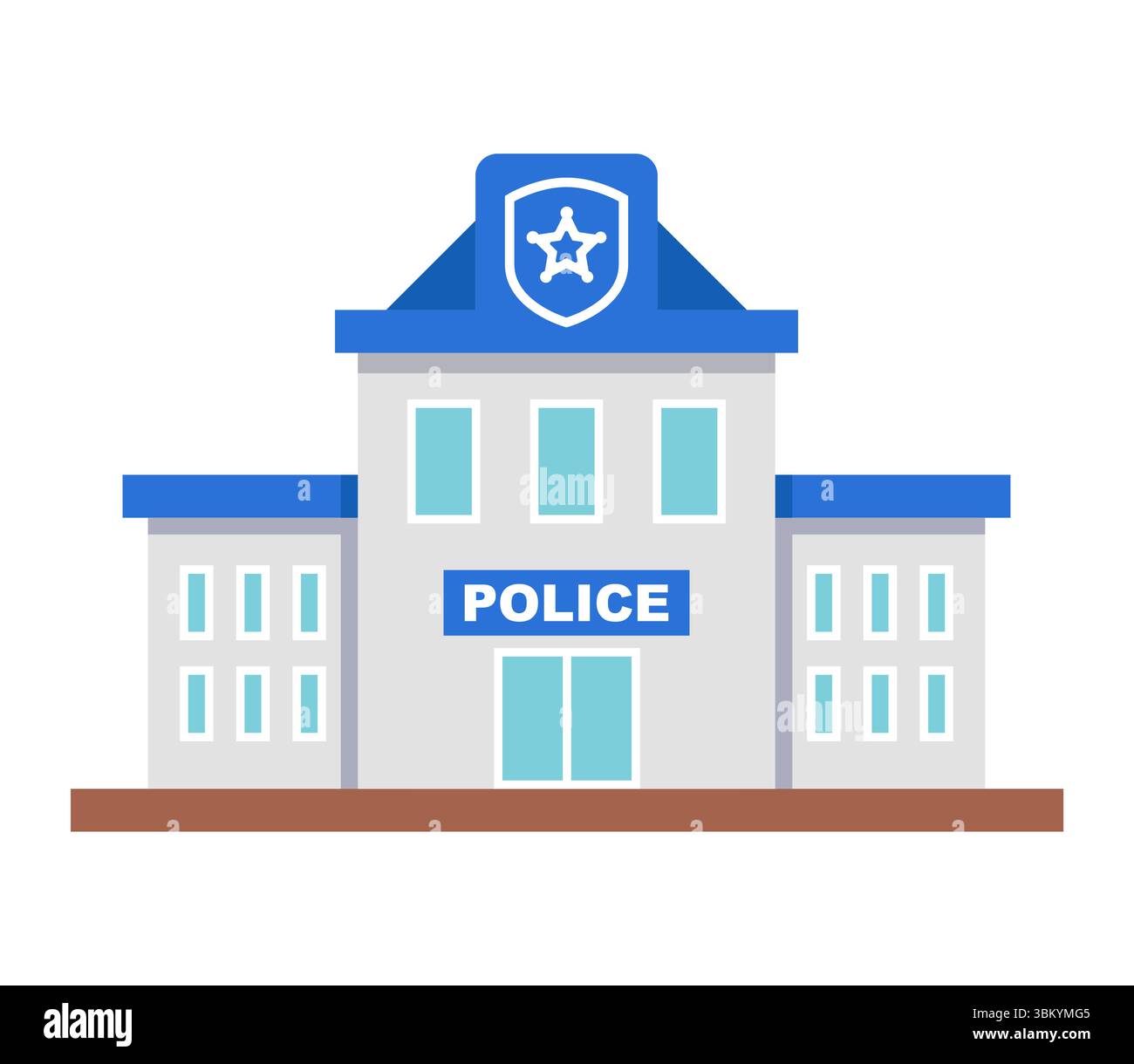 Police officer building exterior architecture car transportation Stock ...