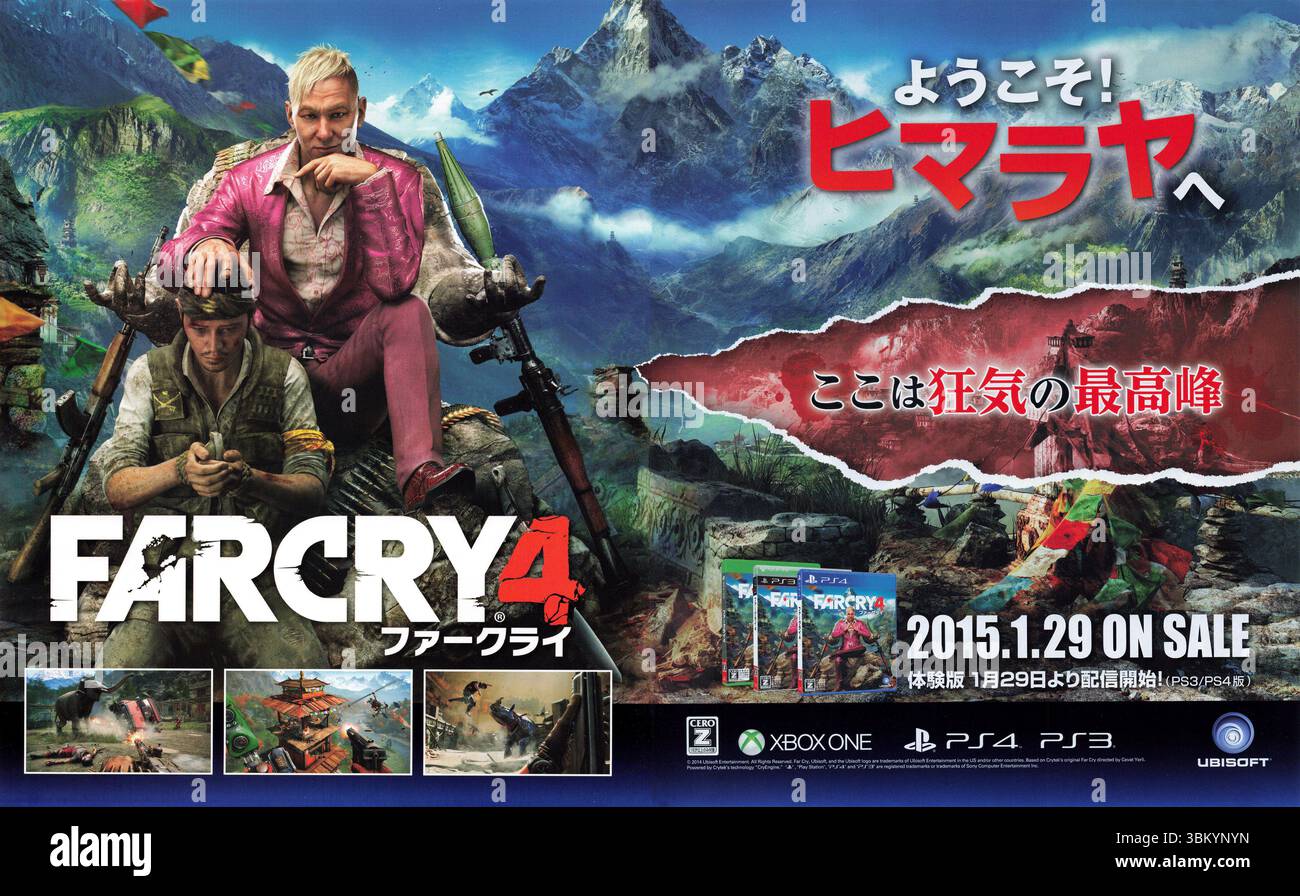 Jeu Far Cry 4 PS4 - Version PAL UK, Bon état, Boîtier Et Notice Inclus