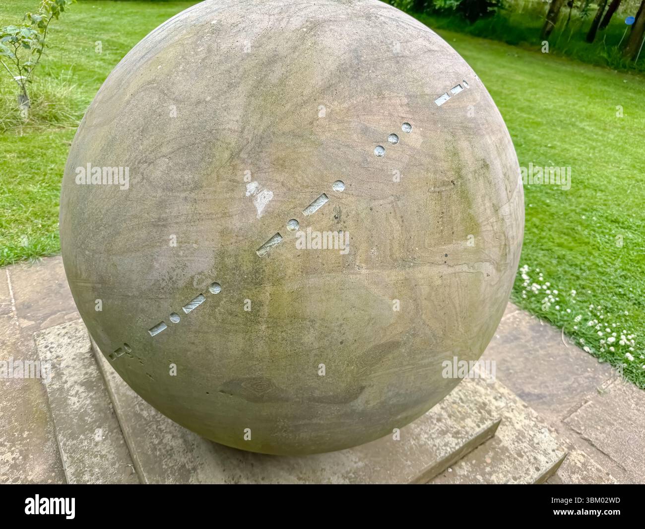 Signals Intelligence and Communications Security Memorial, National Memorial Arboretum, Alrewas, Staffordshire - Smartphone Captured Stock Image