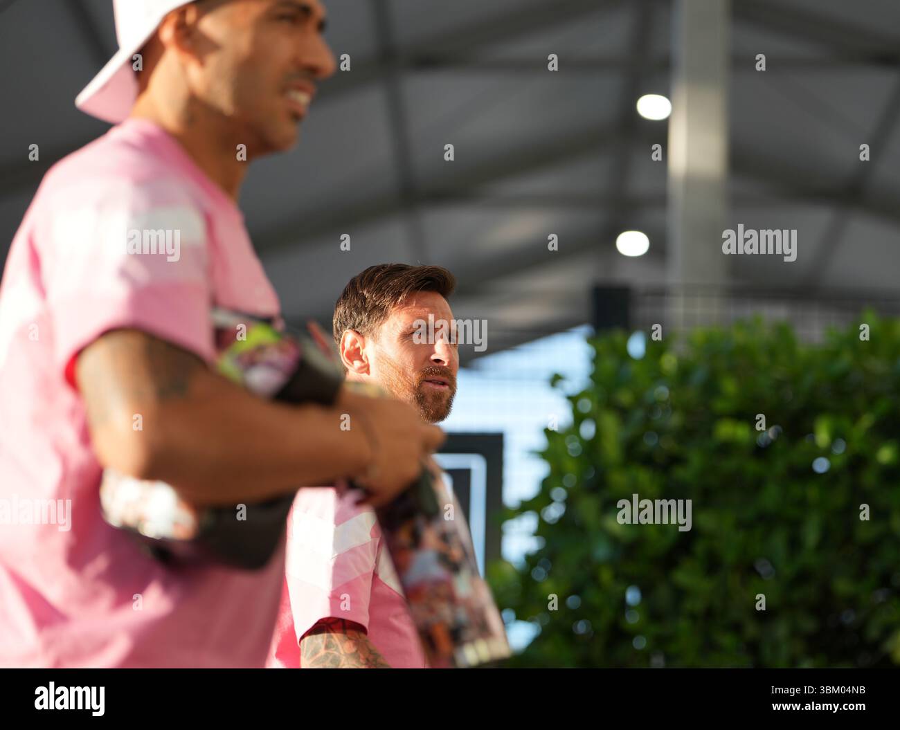 Miami, USA. 23rd June, 2025. Inter Miami CF's Lionel Messi arrives at ...