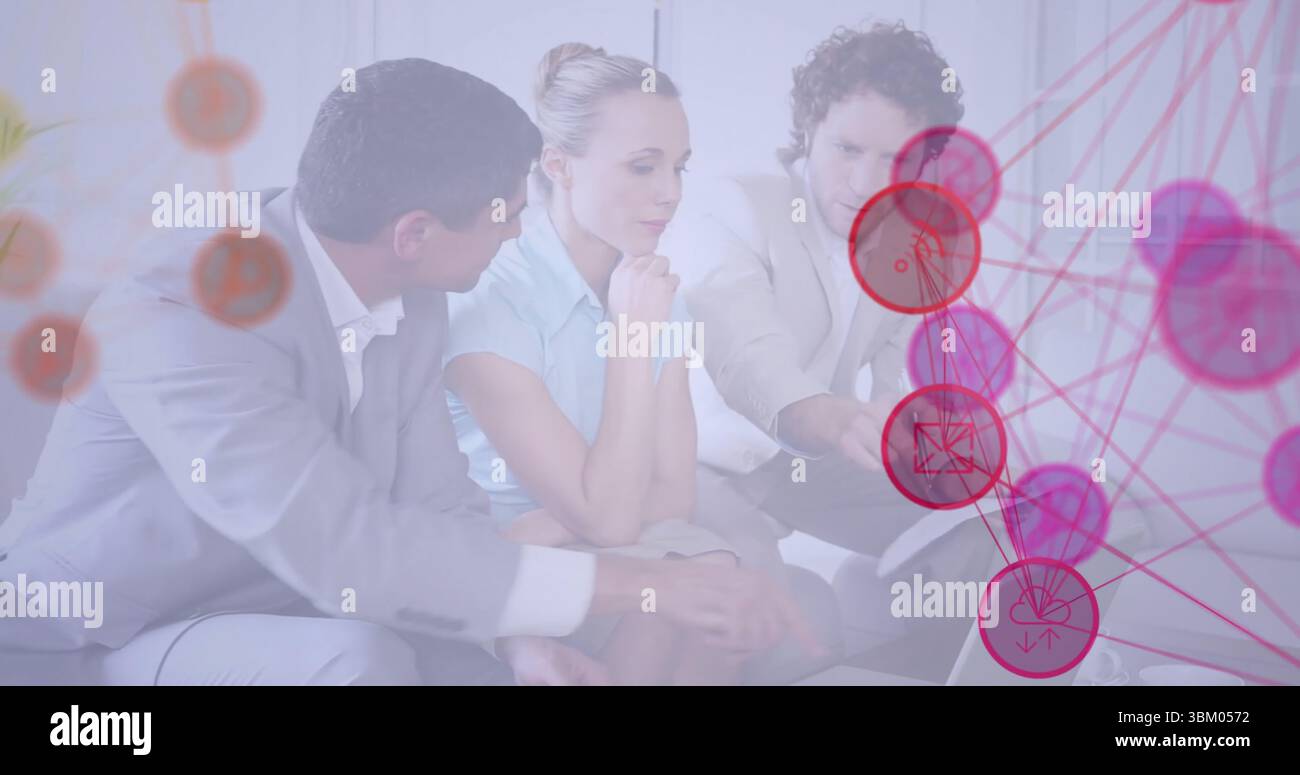Team collaborating around coffee table hi-res stock photography and ...