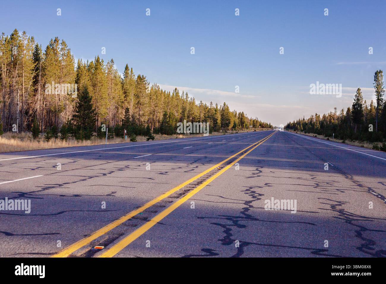 A highway road in Oregon Stock Photo