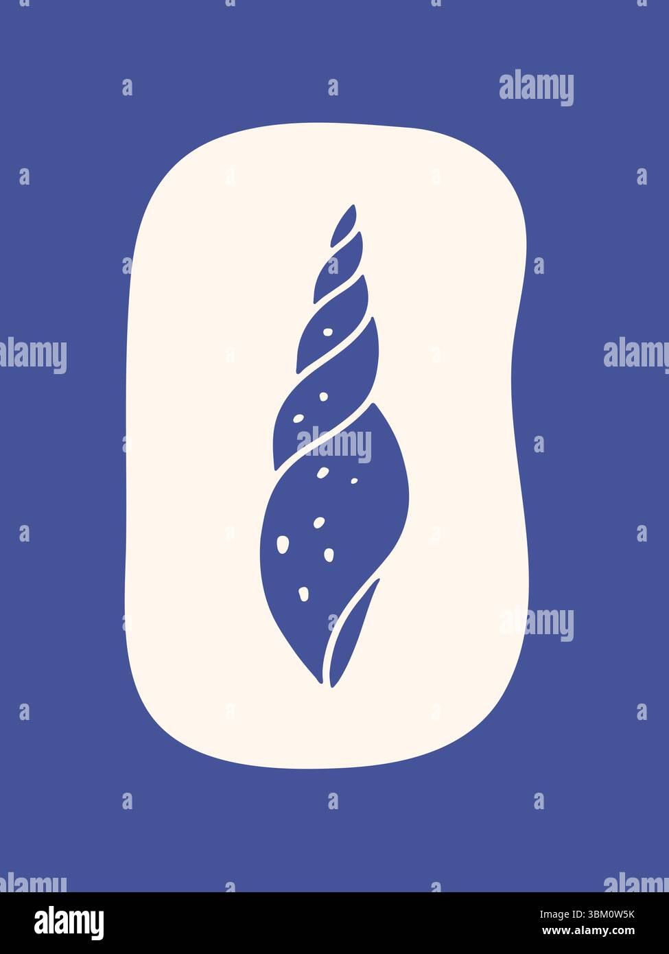 Hand drawn seashell poster Stock Vector Image & Art - Alamy