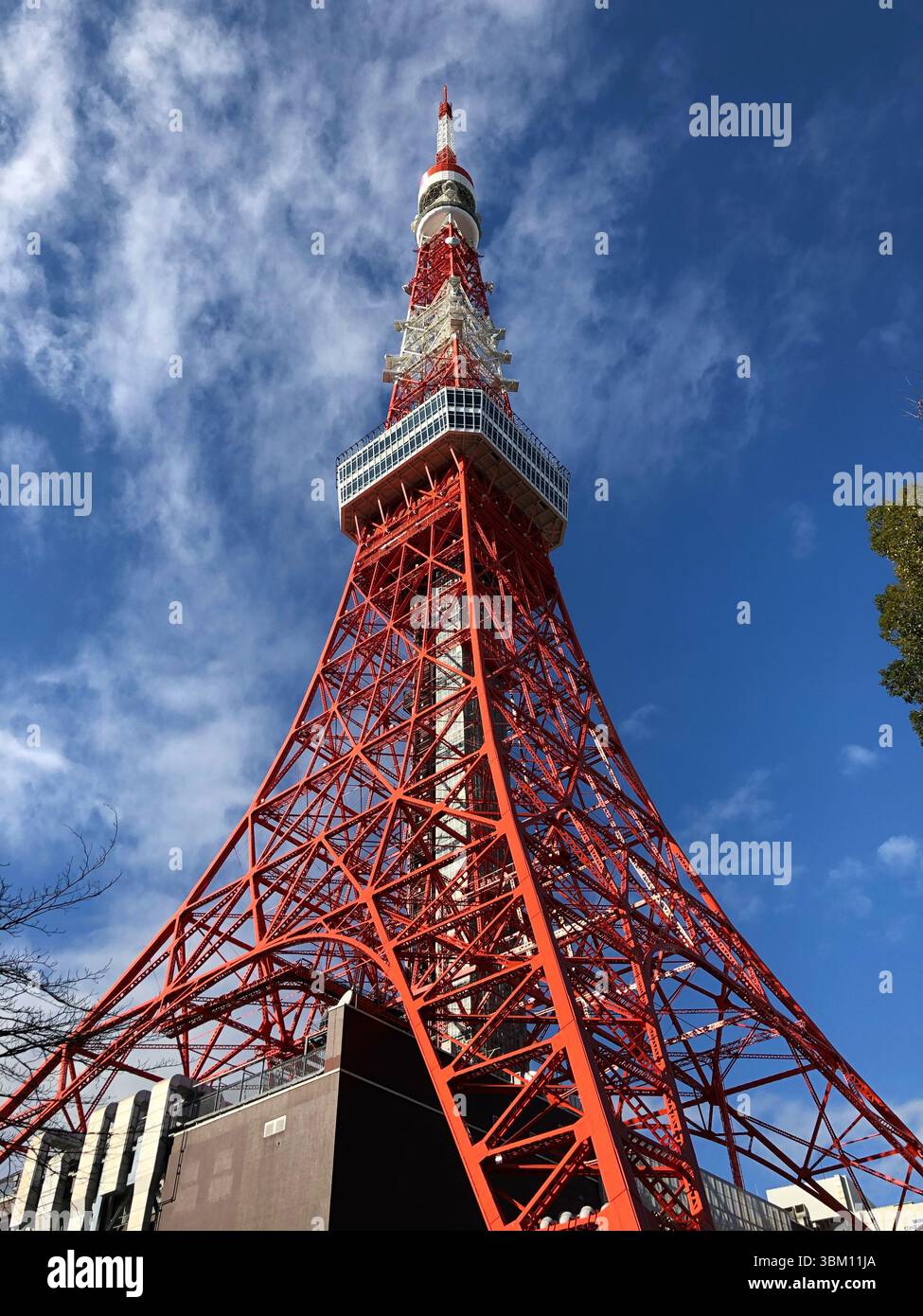 Tokyo Japan 01.01.2020 Tokyo Tower, iconic red and white landmark in ...