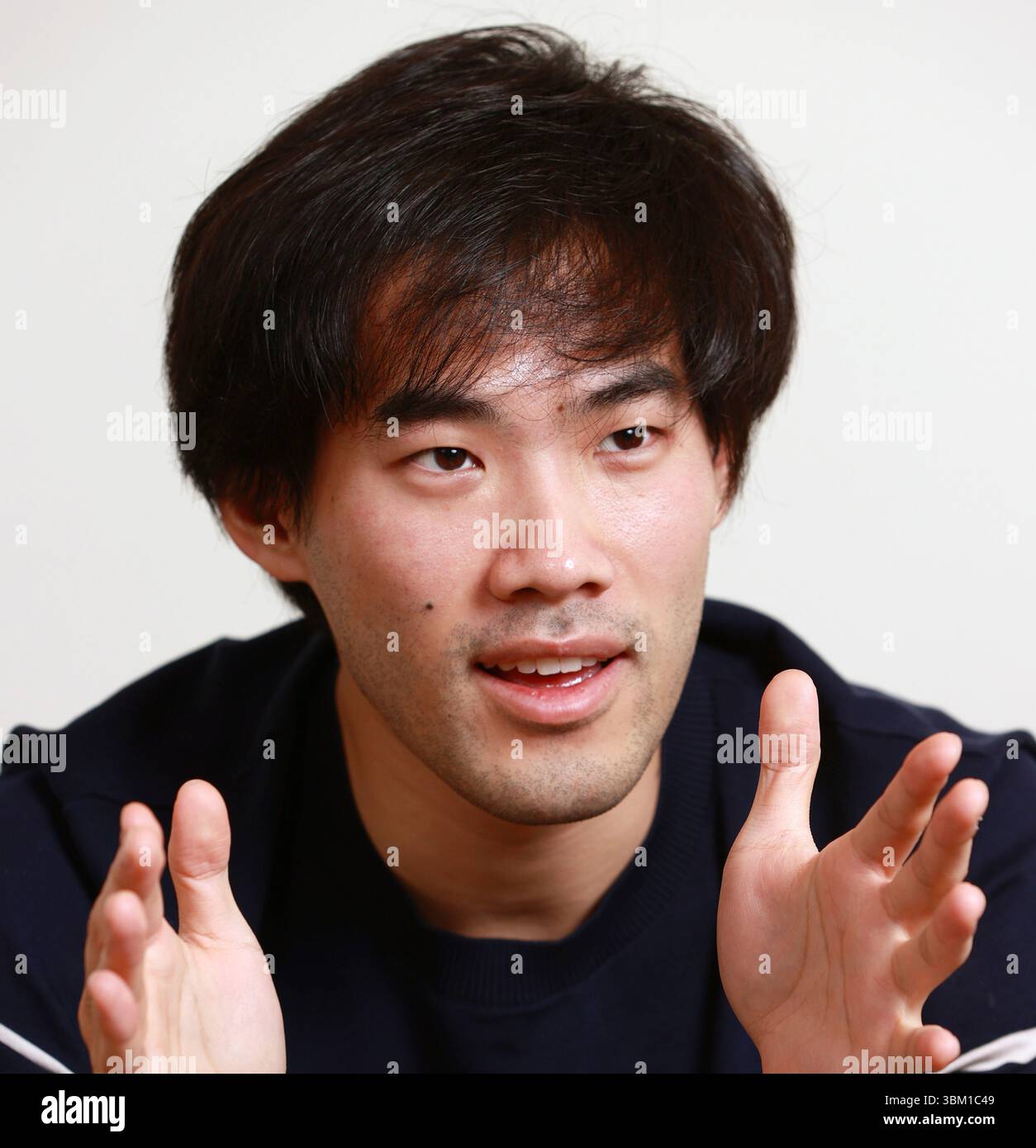 Chinese-Canadian pianist Bruce Xiaoyu Liu speaks during an interview in ...