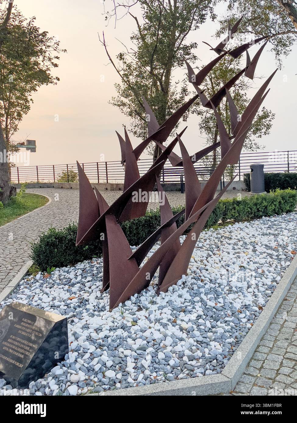 Svetlogorsk, Russia, 30 August, 2024,  monument to military intelligence officers in Svetlogorsk town, Kaliningrad region, Stock Photo