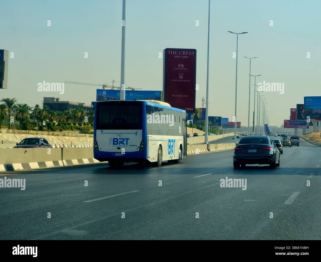 Cairo, Egypt, June 20 2025: The Bus Rapid Transit (BRT) project is ...