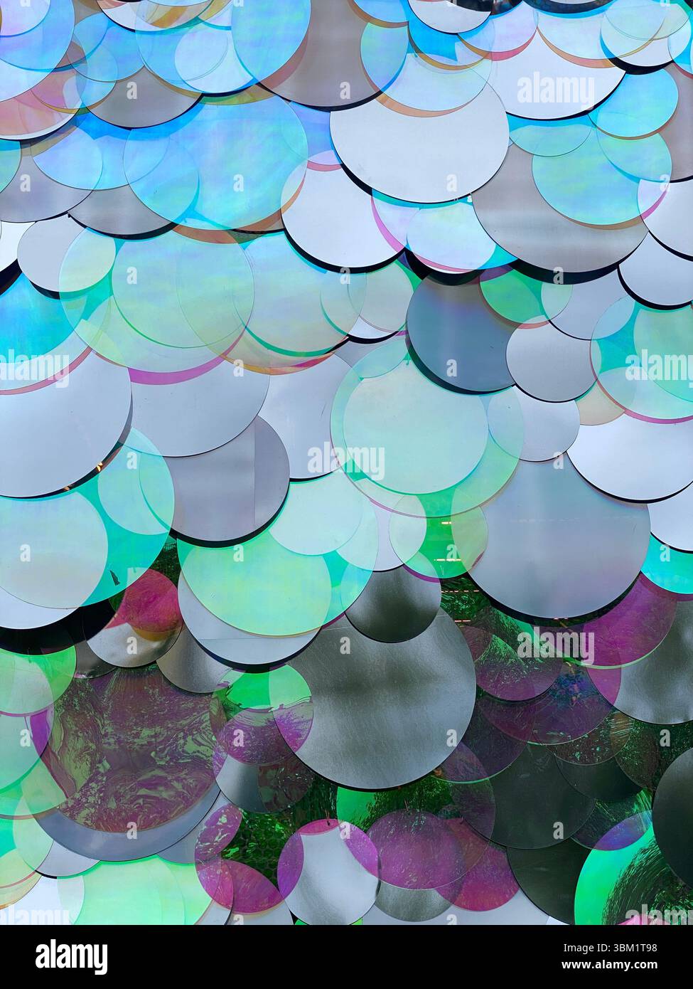 Colorful abstract circular pattern creating dynamic textured background Stock Photo