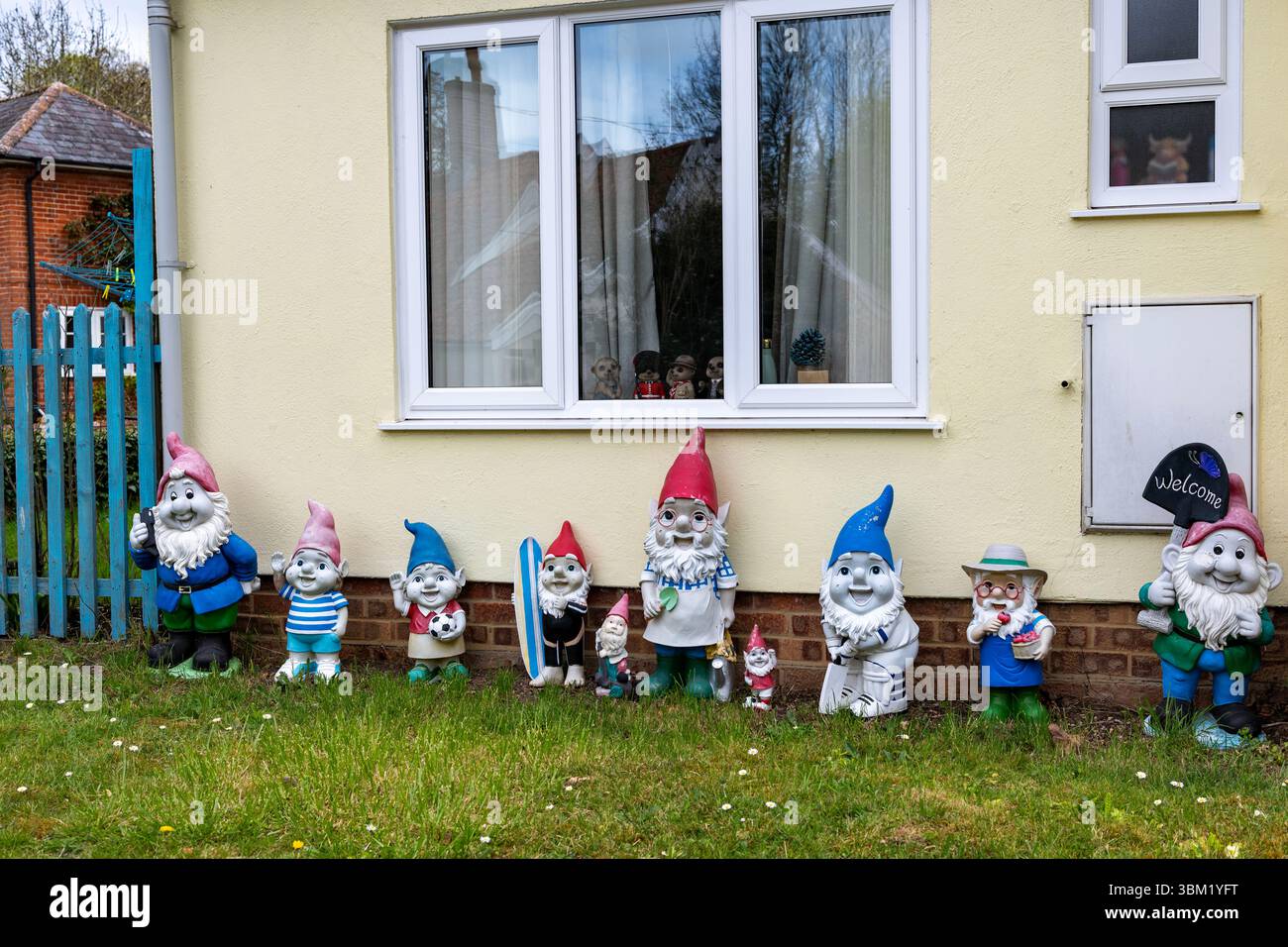 Garden gnomes Stock Photo