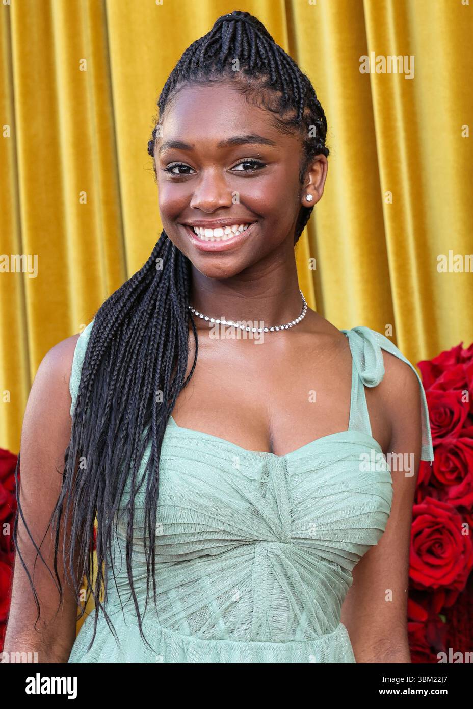 BEVERLY HILLS, LOS ANGELES, CALIFORNIA, USA - JUNE 20: Actress Kyrie McAlpin arrives at the 5th Annual Hollywood Unlocked Impact Awards held at the Wilshire Garden Courtyard at The Beverly Hilton Hotel on June 20, 2025 in Beverly Hills, Los Angeles, California, United States. (Photo by Xavier Collin/Image Press Agency) Stock Photo