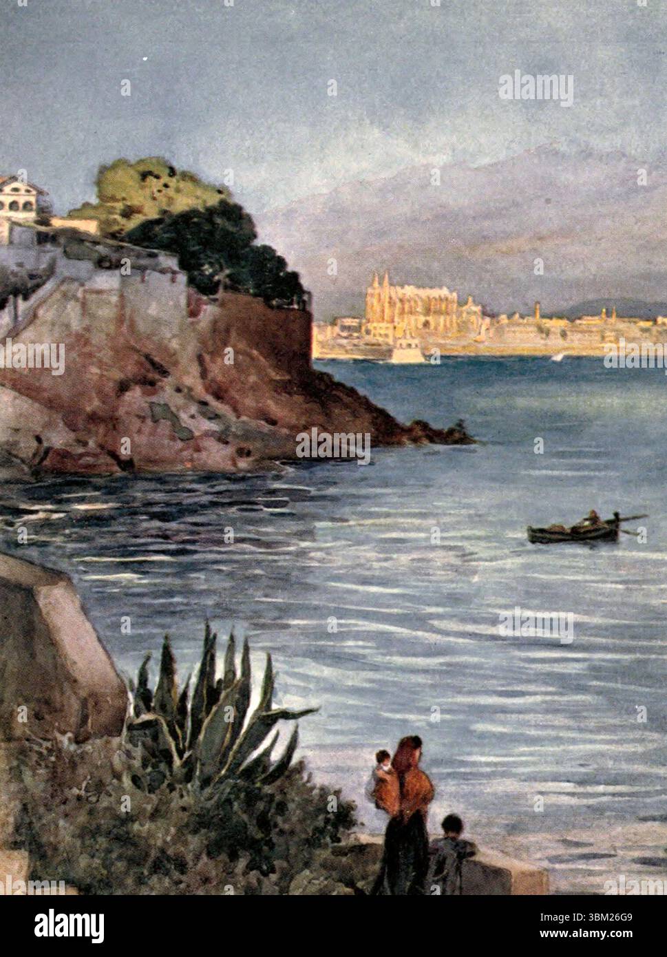 Palma de Mallorca, from the Terreno, circa 1910 Stock Photo