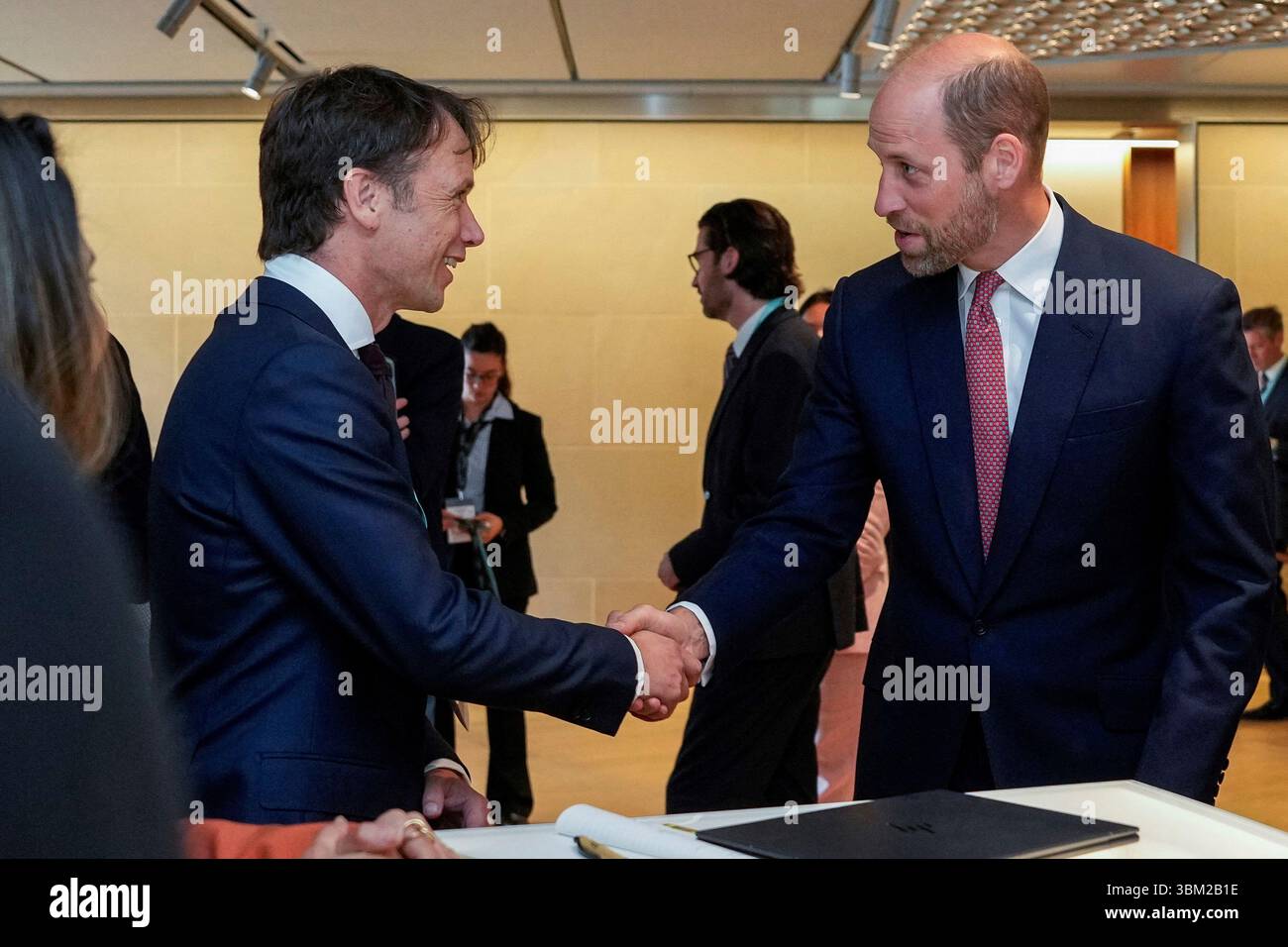 Britain's Prince William, right, meets 2024 Earthshot Prize finalists