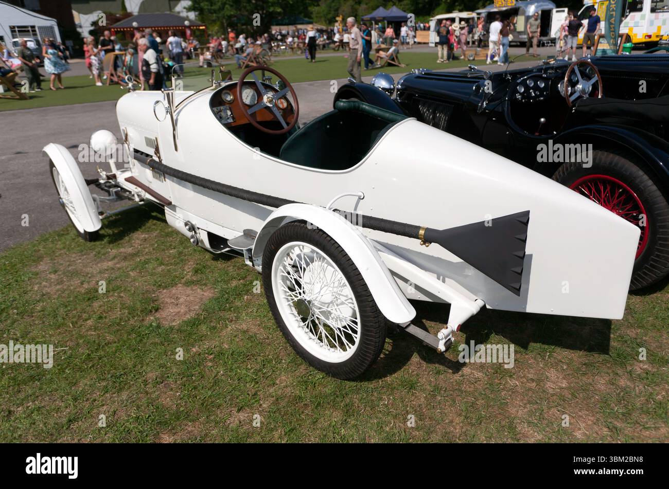 1926 Car Rear Three-quarters Rear View of a newly restored, White, 1926, Rally, on ...