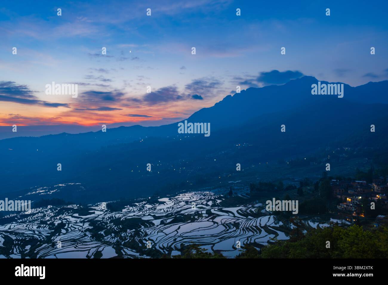 China's UNESCO Hani Rice Terraces, Yunnan, with a Panoramic View of the ...